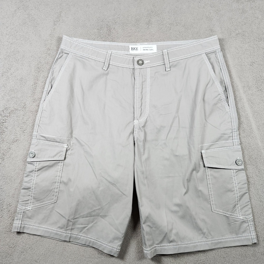BKE Carver Cargo Shorts Mens size 36 Athletic Fit Stretch Pocket